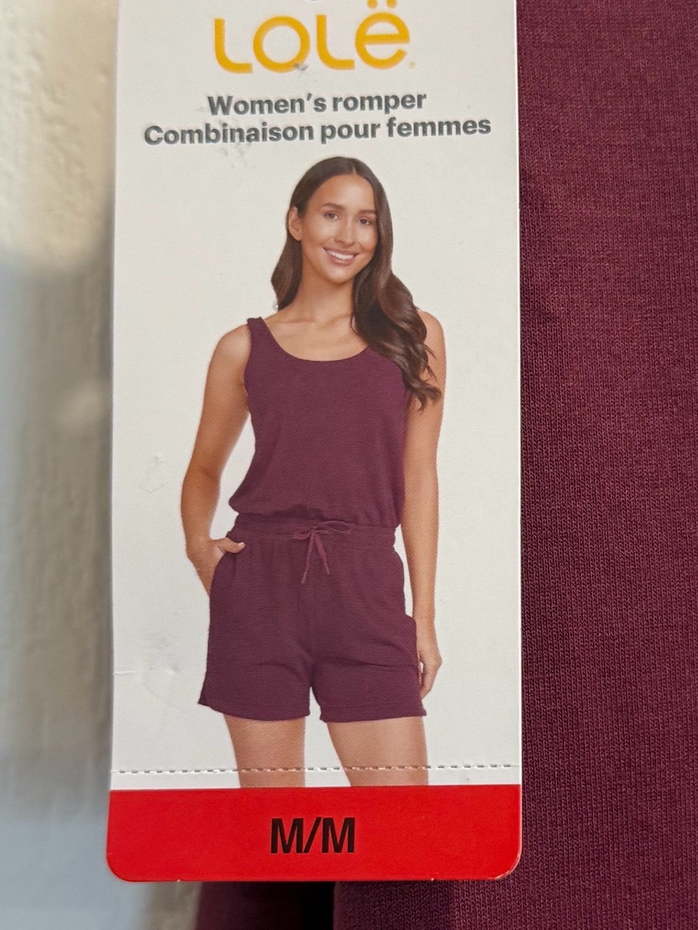 Women's Sleeveless Romper in Plum
